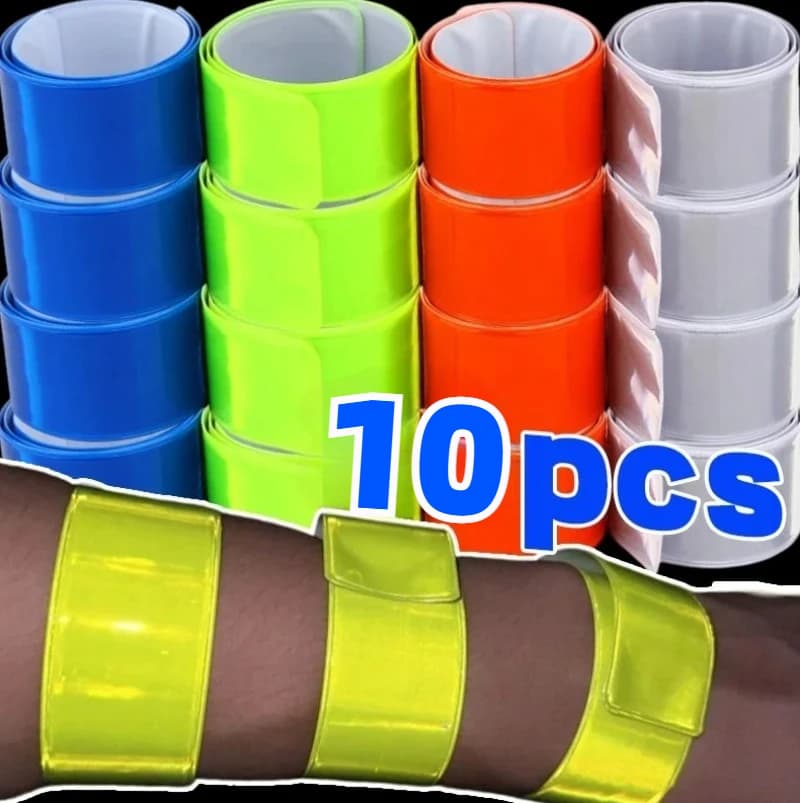 PVC Reflective Ring Bracelet Clap Luminous Wristband Bicycle Fun Run Leggings Belt Night Riding Armband Cycling Arm Protection