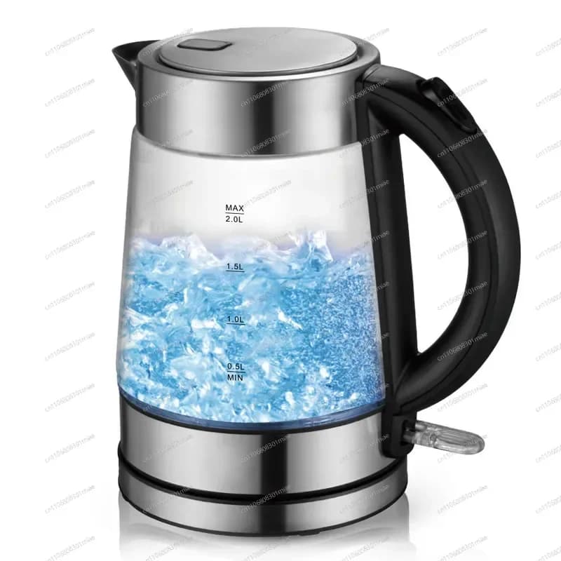 for European Standard Glass Electric Kettle Household Automatic Power Off Health Pot 304 Stainless Steel Wholesale