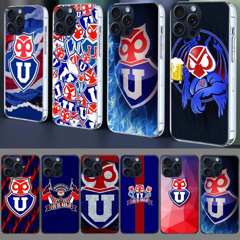 Fondo U. De Chile LOGO Case Phone For Apple iPhone 12 13 Mini 16E 11 Pro 14+ 15 Plus 16 Pro Max XR X XS Max 7 8 SE 2020 TPU Cove
