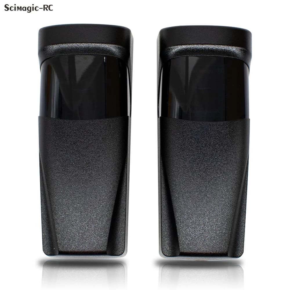 Fotocellula Cancello automatico Sensore di sicurezza per porta Allarme Sensore a raggio a infrarossi Fotocellula 15 m Portata di rilevamento 12 ~ 24 V 3,6 V Alimentato a batteria