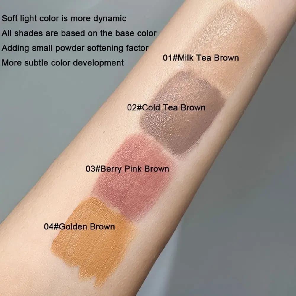 4 colori crema tinta per sopracciglia colore chiaro mascara per sopracciglia impermeabile crema pigmenti gel per sopracciglia a lunga durata