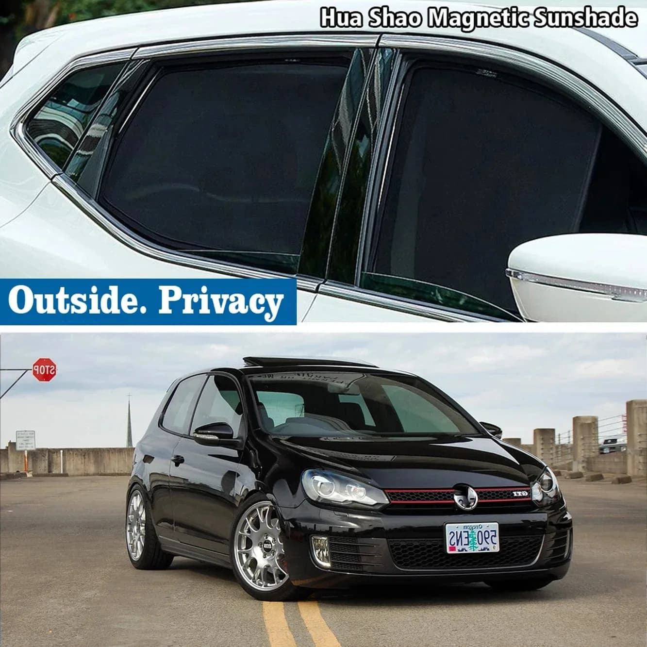 For Volkswagen VW Golf 6 Variant Wagon 2009 - 2012 Magnetic Car Sunshade Shield Windshield Frame Curtain Sun Shades Accessories