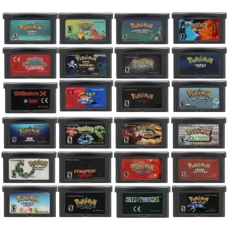 Cartuccia di Gioco Pokémon per GBA, Console di Gioco a 32 Bit, Edizione Rossa con Moemon Maledetto, FireRed Emerald per GBA NDS