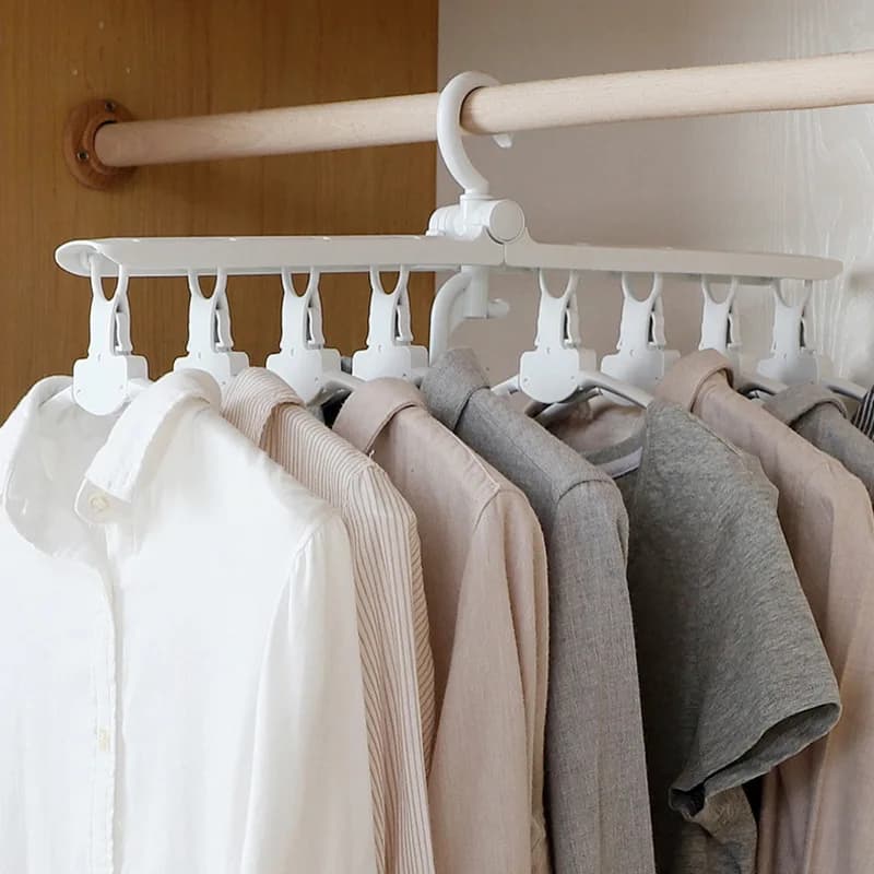 Multifunction folding coat hanger Travel coat rack Anti-slip windproof for the house Coat rack Organizer for wardrobe