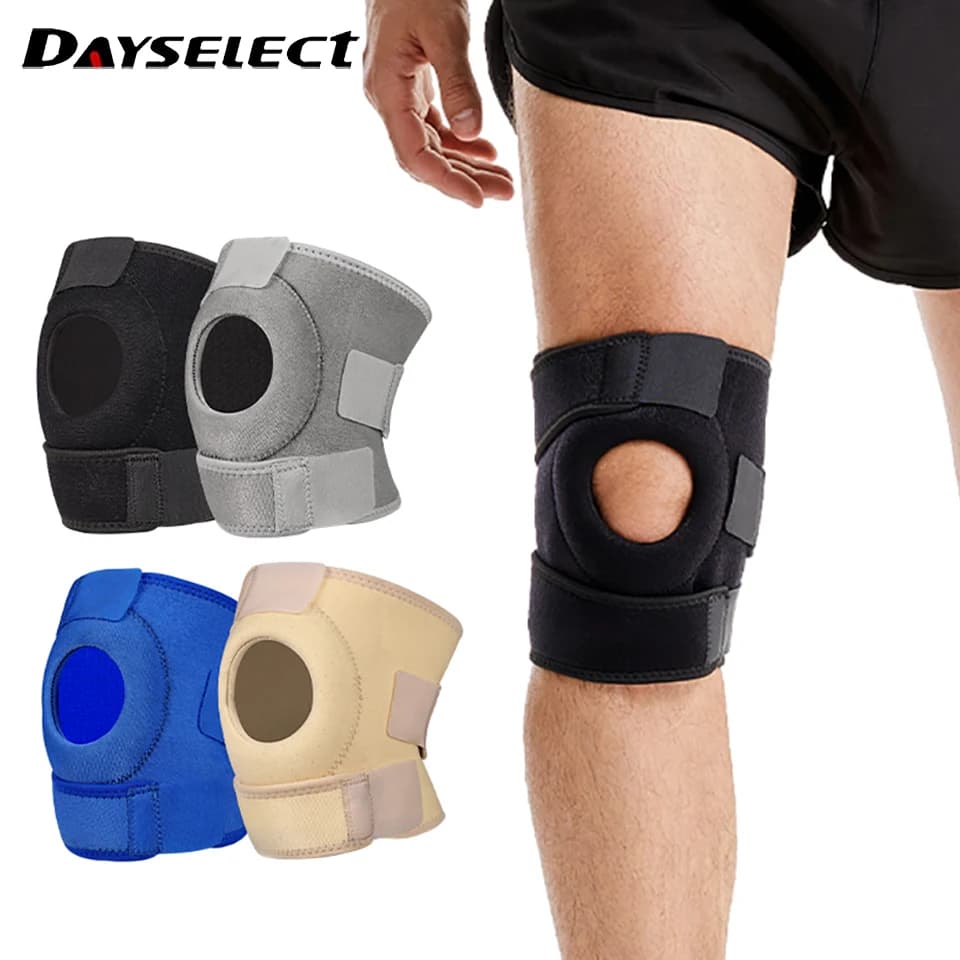 1 pcs adjustable sports knee pads rope for summer jumping Running breathable knee pads open equipment for the protection of the Tennis Unisex menisk