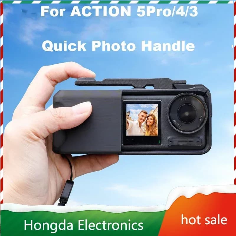 Supporto Combo per Fotocamera con Impugnatura per DJI OSMO Action 3/4/5 Pro, Accessori per Fotocamera