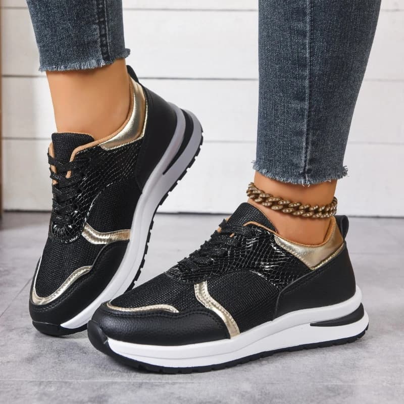 2026 Scarpe casual grandi Primavera e autunno Nuove scarpe da donna con suola spessa Scarpe sportive comode da esterno Sneakers con piattaforma di moda