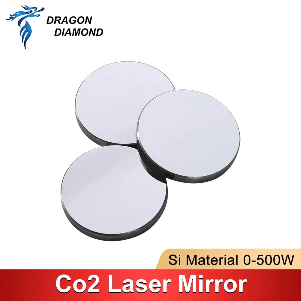 500W Co2 Laser Si specchi riflettenti lente Refiectivity 99.6% lente riflettore con rivestimento nero per incisore Laser CO2