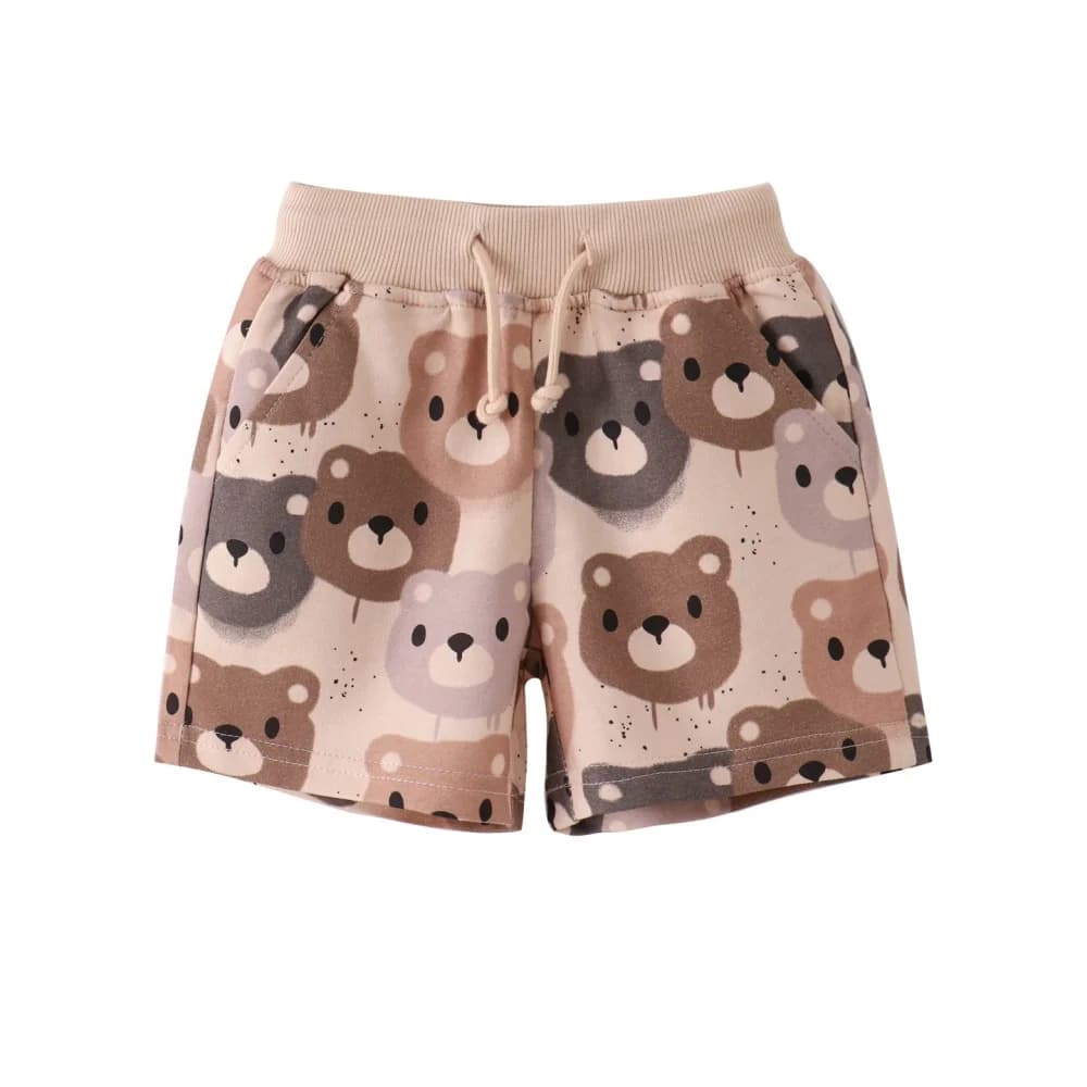 Pantaloncini con coulisse per bambini Jumping Meters con stampa animali orsi, taglie 2-7 anni, pantaloni estivi per neonati e bambini, abbigliamento per bambini di successo
