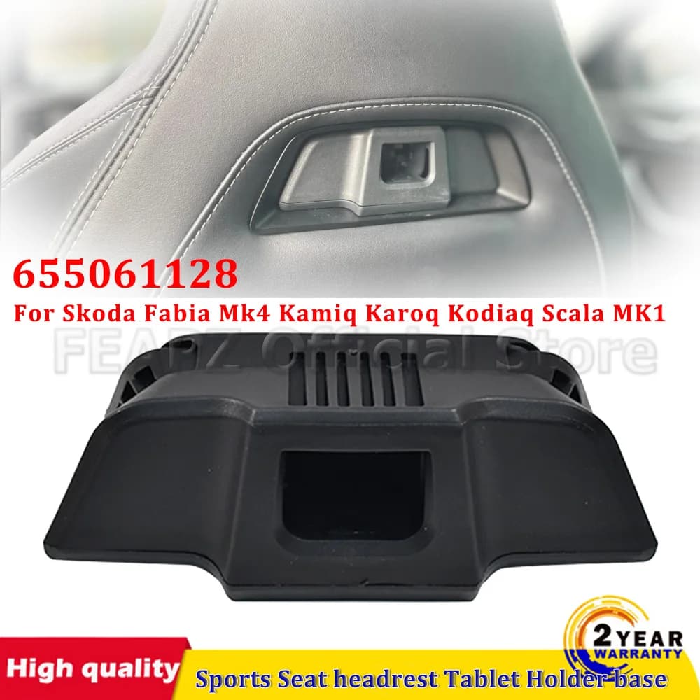 Per Skoda Fabia Mk4 Kamiq Karoq Kodiaq Scala Nuovo Sedile Sportivo poggiatesta Tablet Smart Holder base adattatore 655061128 Accessori Auto