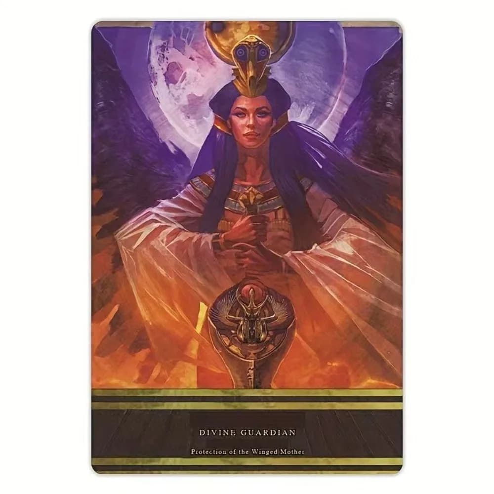 Isis Oracle, Mazzo di 44 Carte 10,5*15cm, Saggezza dell'Antico Egitto e Guida Divina Femminile per Guarigione e Rituali