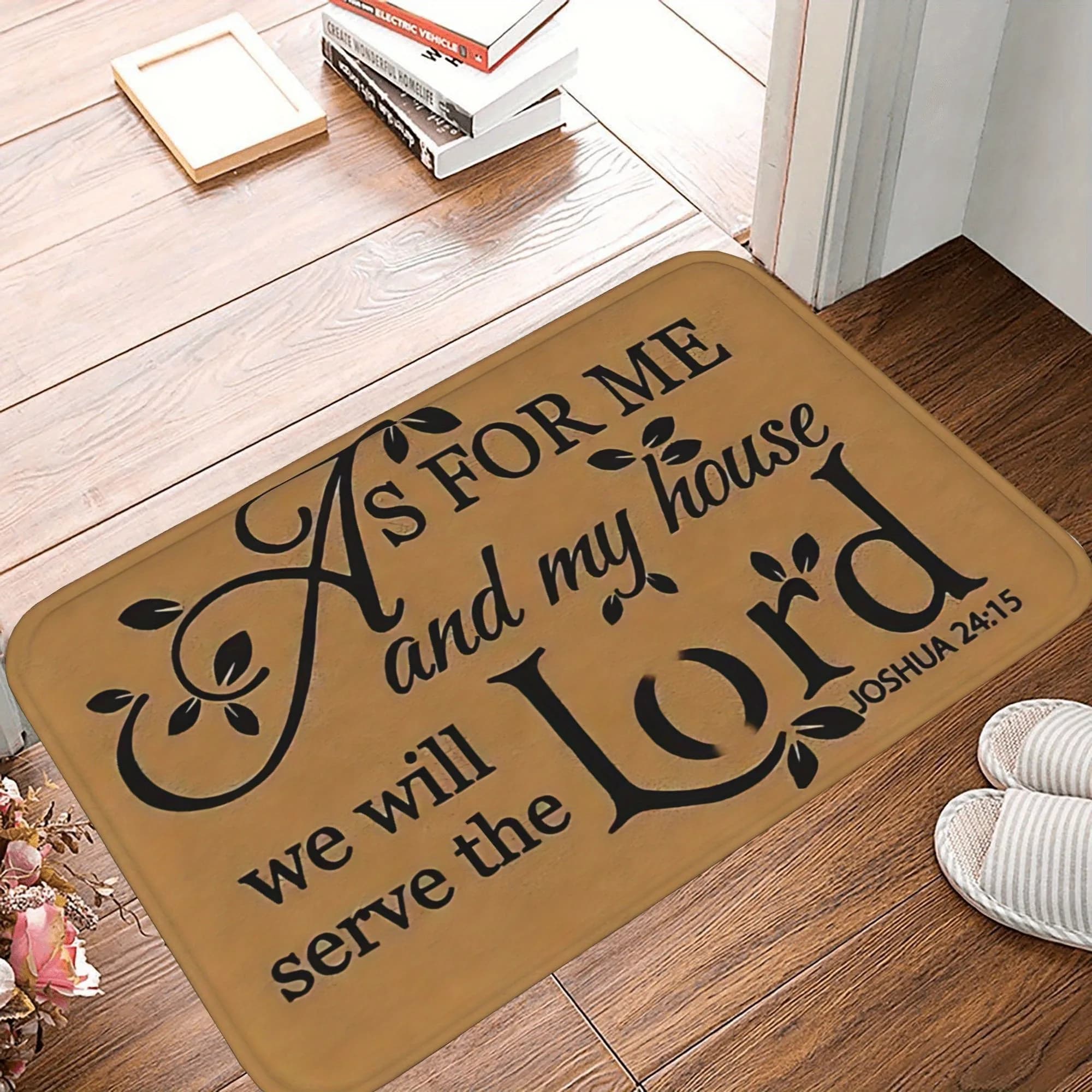 1PC Scrittura Casa Benedizione Tappeto da cucina Tappetino antiscivolo Design pop Tappeto da bagno Tappetino da bagno Tappeto per la casa Lavandino Lavanderia Decor