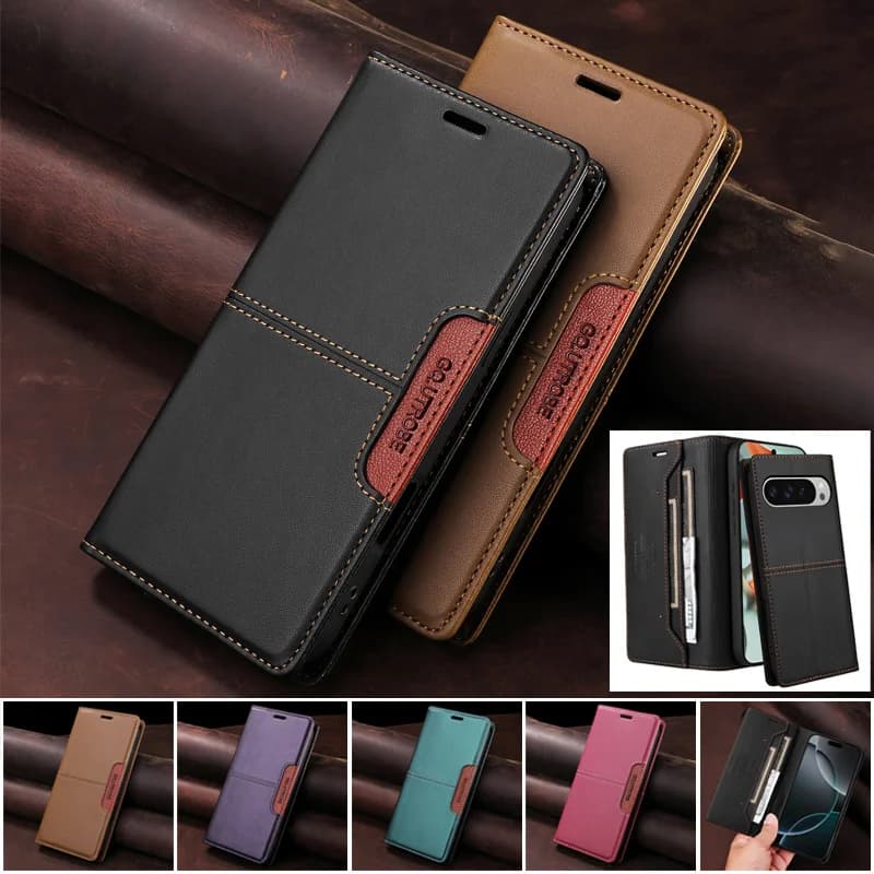 Custodia di Lusso RFID Blocco Protezione 360 per OPPO A5 Pro 5G 4G 2025, Cover a Libro per OPPO A3 Pro A5X A3 Edition 3A A5X Flip Coque