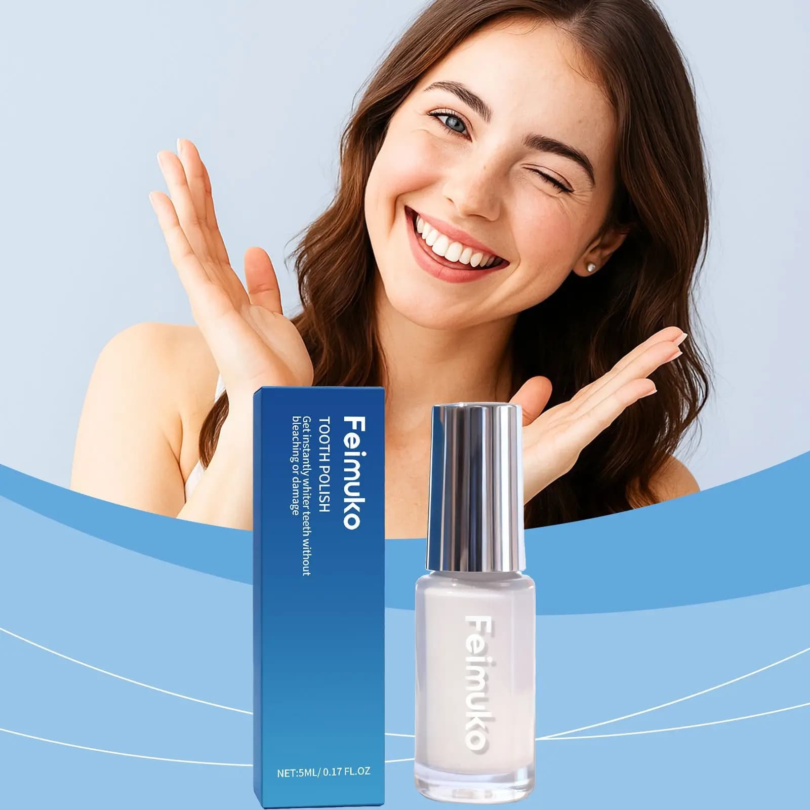 Anti-Pigmentation Tooth Whitening Paint, Removes Smoke Macchie, Bad Food, Cleans Tartar, Oral Hygiene Polisher and Dentale Beauty