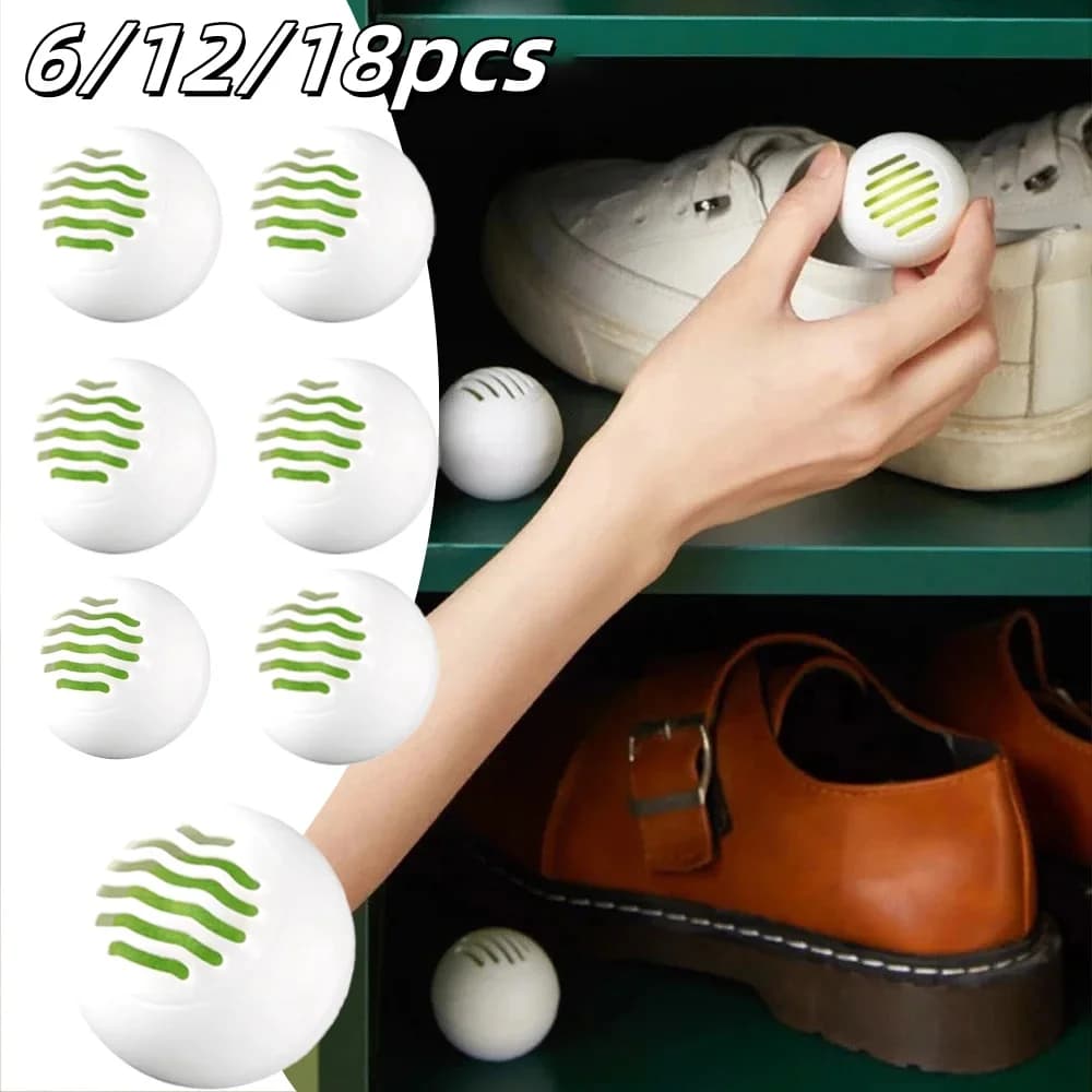 6/12/18pcs Deodorant Deodorant Balls Sneaker Perfume For Wc Shoes Gymnastic Bags Gymnastic Handbags Long-Term Auto Bearing Deodorize Tools