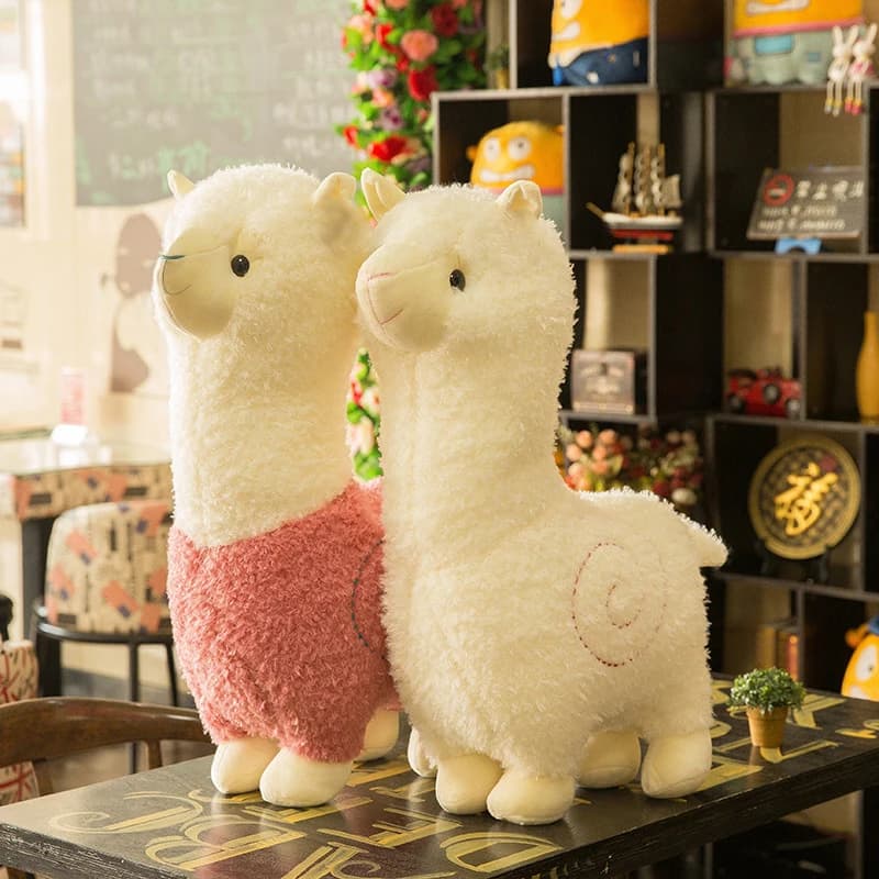 28CM Kawaii PlushAlpacasso giocattoli di moda animale morbido bambole ripiene bella Alpaca cuscini compleanno regalo di natale per bambine