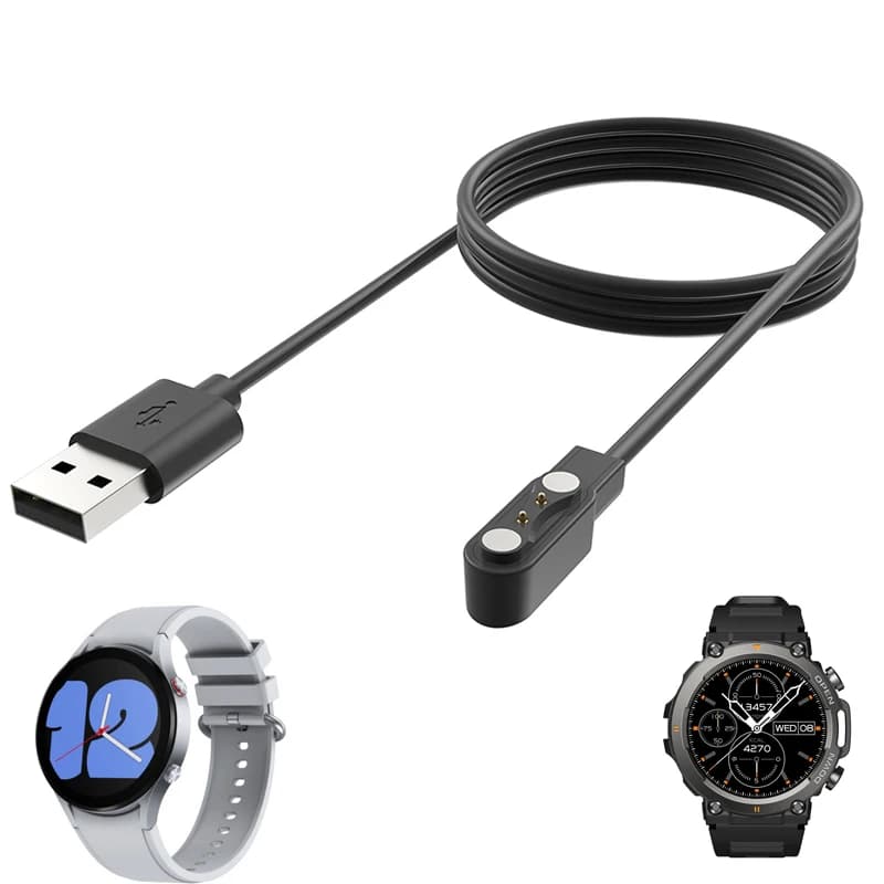 Smartwatch Dock Charger Adapter cavo di ricarica USB per Zeblaze Vibe 7 Pro/7Pro/Stratos 2/Lite/Ares/GTR 3 Smart Watch accessori