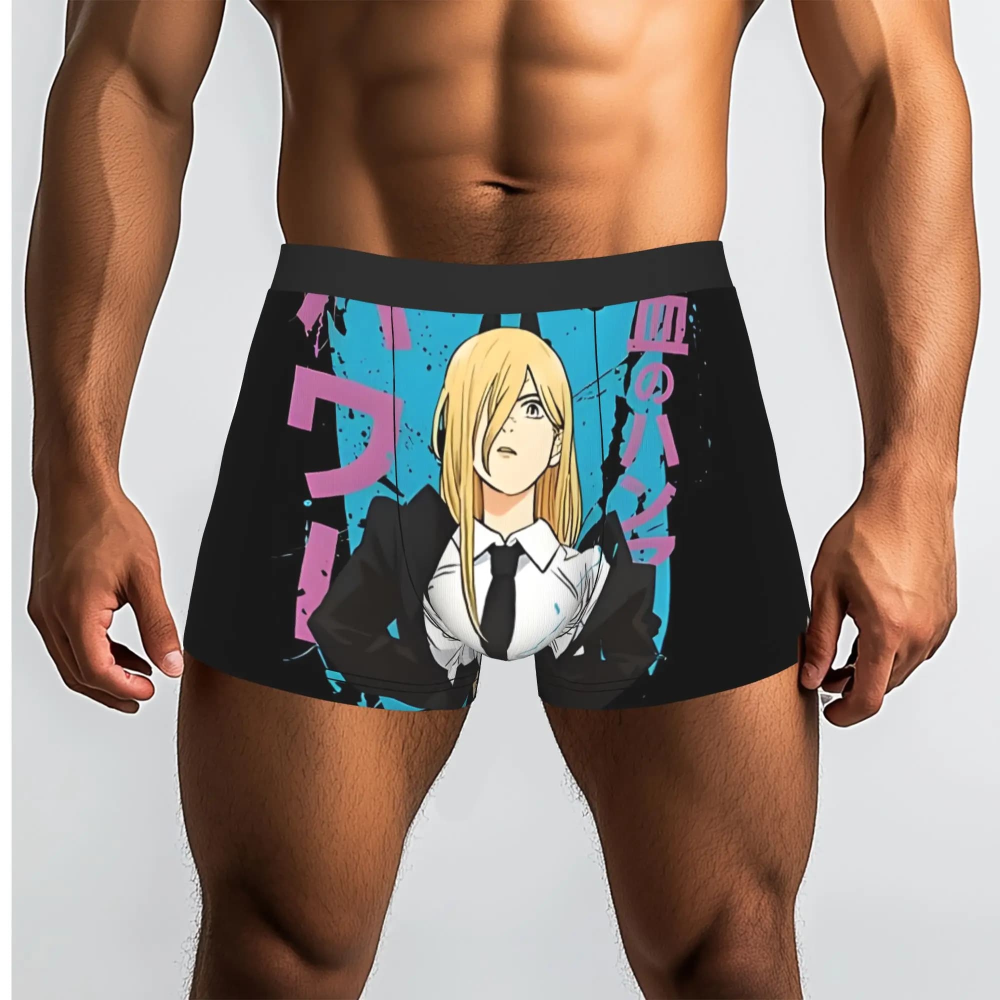 Power Bandai Chainsaw Man Underpants Mutandine traspiranti Intimo da uomo Pantaloncini comodi Boxer Briefs