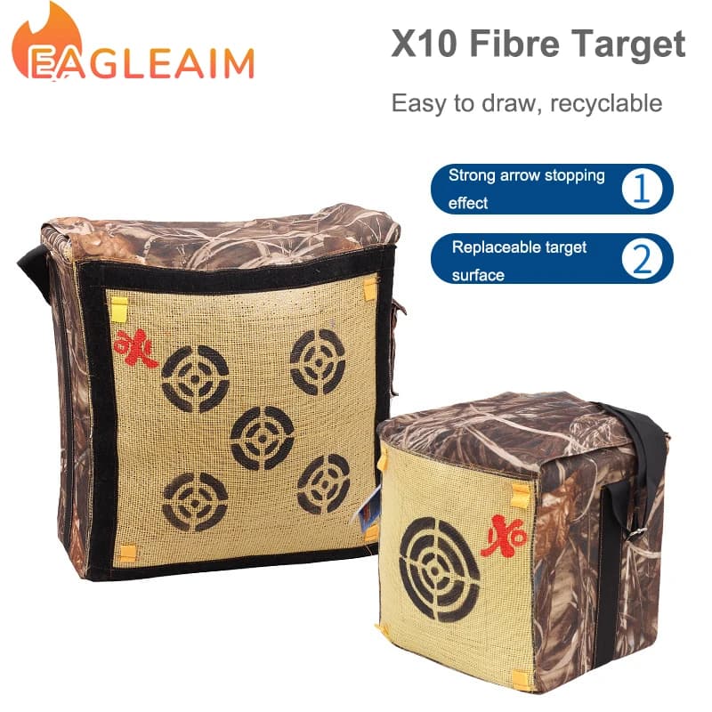 Bow and Arrow X10 Fibre Target Archery Shooting Equipment Accessories Composite Recurve Handheld Outdoor Indoor General Targets