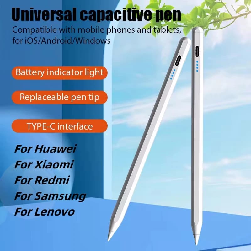 Penna Stilo Universale 2026 per iOS Android, Penna Touch Capacitiva per Disegno, Compatibile con Samsung, Xiaomi, Tablet, Smartphone, iPad