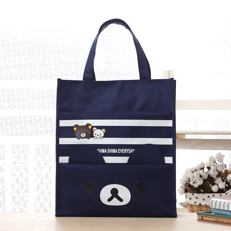 Borsa termica portatile impermeabile con graziosa borsa porta pranzo in tela e custodia per il pranzo.