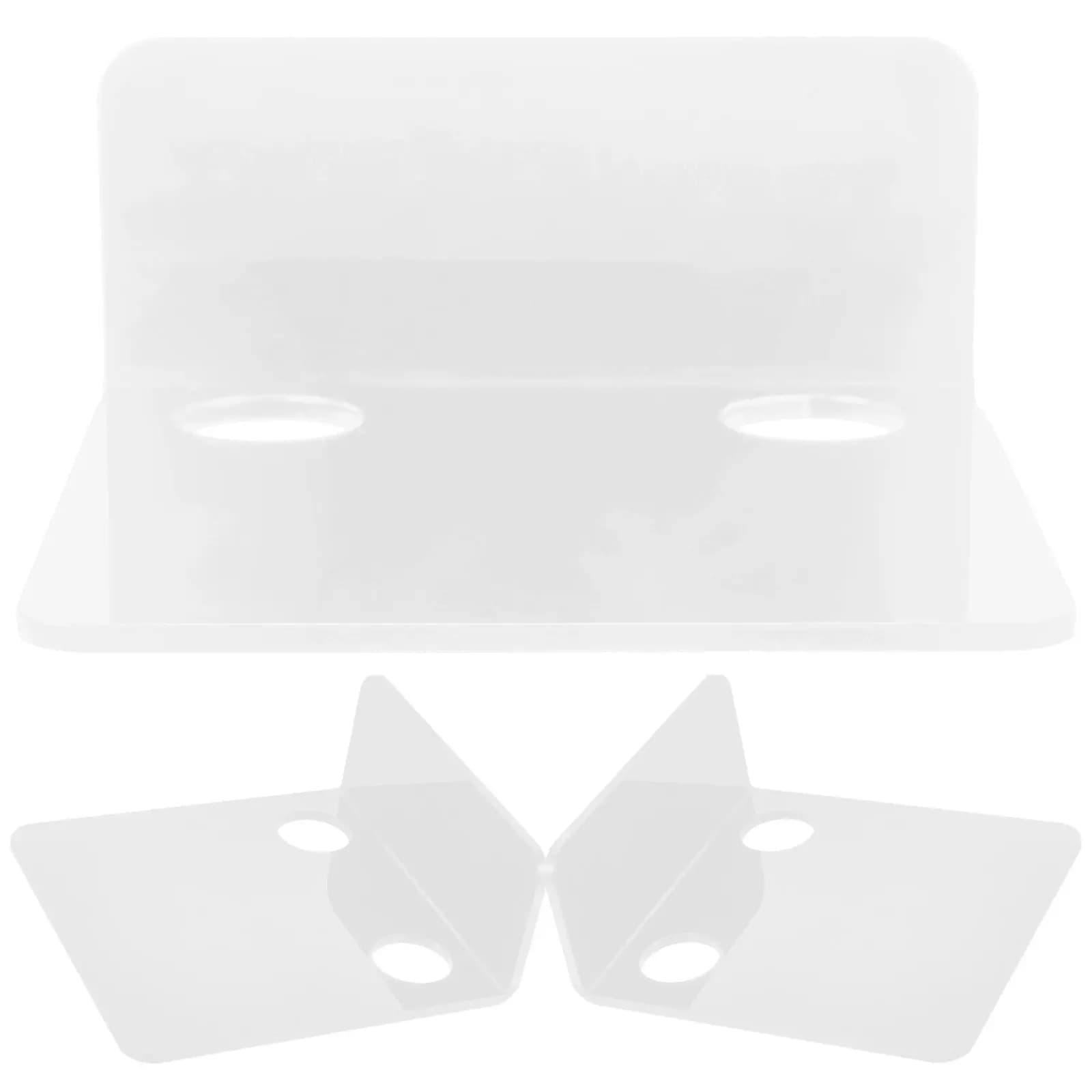 3Pcs Solid Color Acrylic Wall Shelf for Baby Monitor Security Camera Webcam Speaker Router Mount Small Floating Bracket