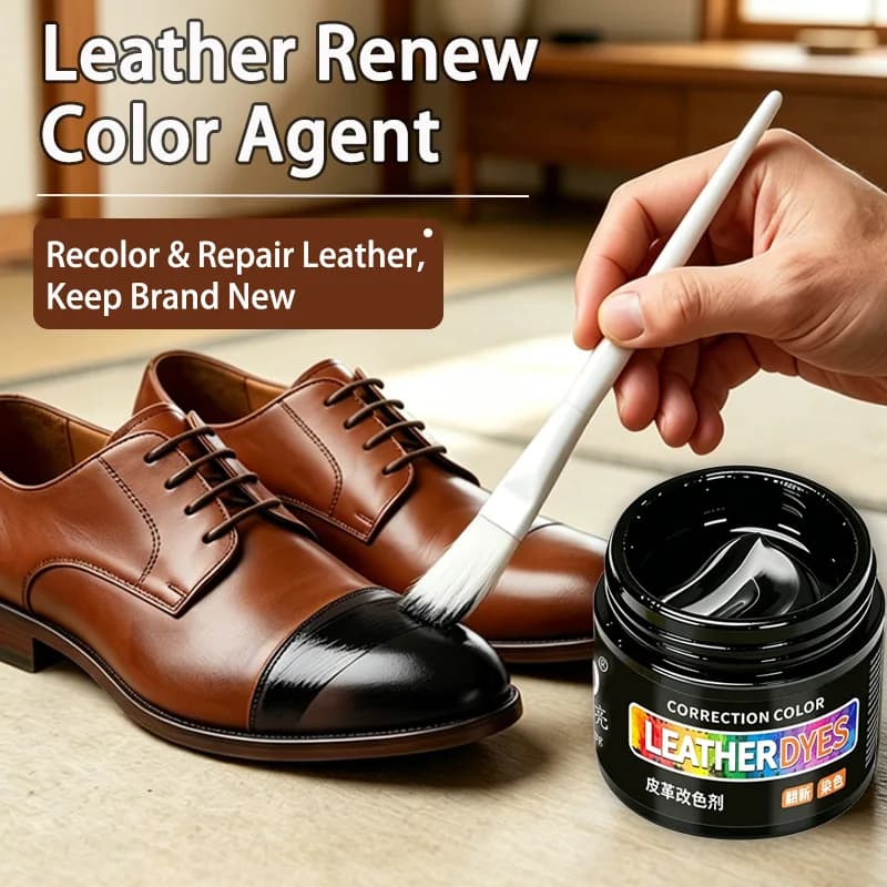 Leather Recolor Cream Waterproof Touch Up Dye Restorer for Car Seats Sofa Shoes Bags Jackets Genuine Leather Refurbish Paste
