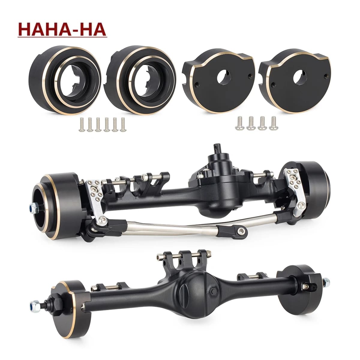 Pesi anteriori e posteriori dell'asse F10T in ottone CNC per parti di aggiornamento 1/10 RC Crawler Car Axial SCX10 II VS4-10