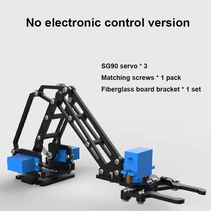 Robot Braccio Piccolo Artiglio Robot Adatto per 51 Microcontrollore Stm32 Raspberry Pie Arduino Kit con Morsetto Robotico Motore Sterzo
