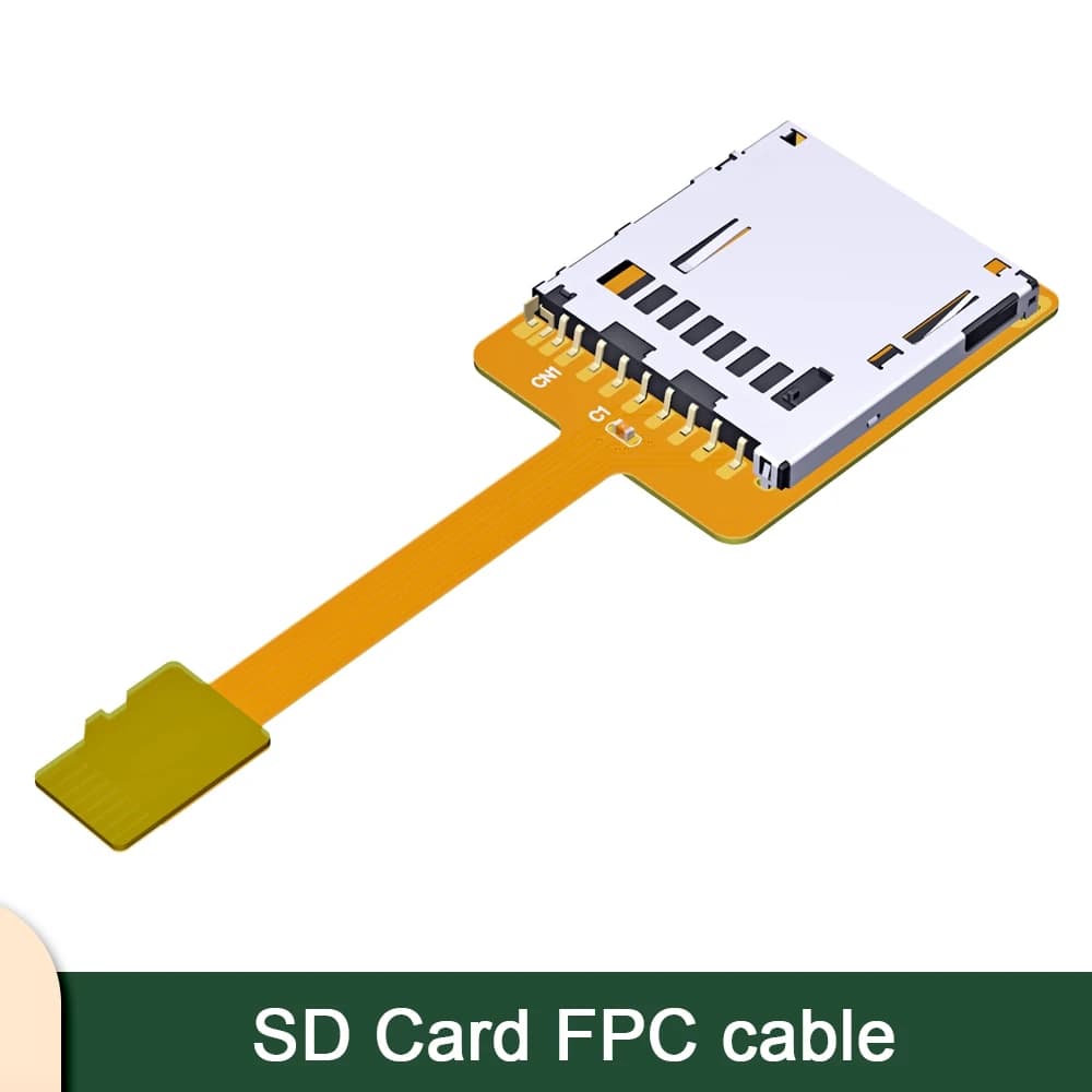 MicroSD TF Card Reader Extension Cable SDHC SDXC FPC Flat Soft Row Navigation B1912A/B1909B ADT-Link Support