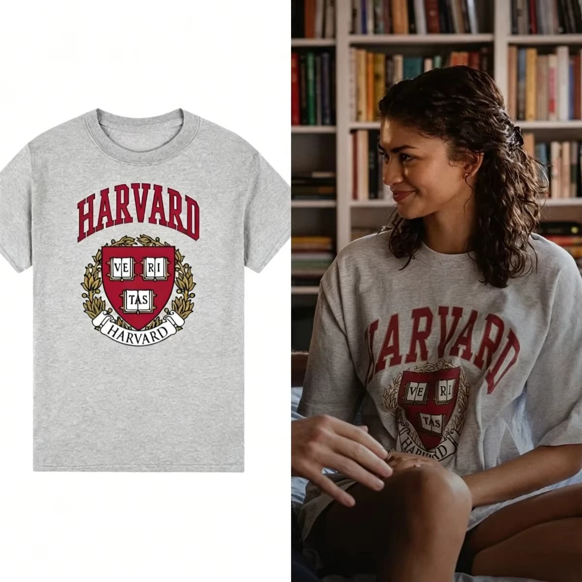 Harvard University - The Drama - Zendaya Stile Uomo Donna T-Shirt in Cotone 2026 Estate Y2k Popolare Maglietta
