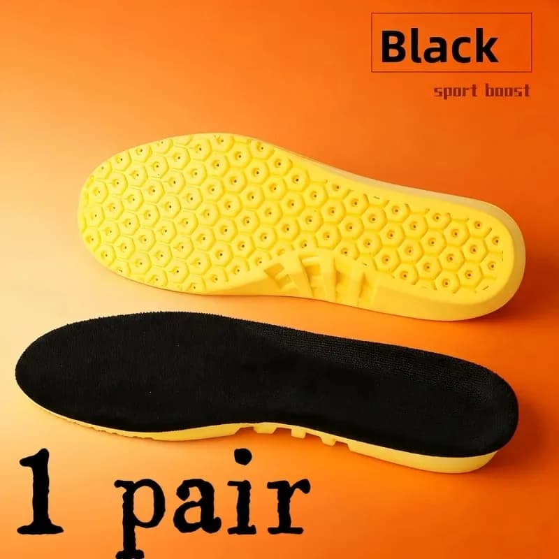 Double Latex Sports Insoles Ultra Soft Elastic Shock Absorbing Sweat Breathable Comfortable Inserts for Running Shoes