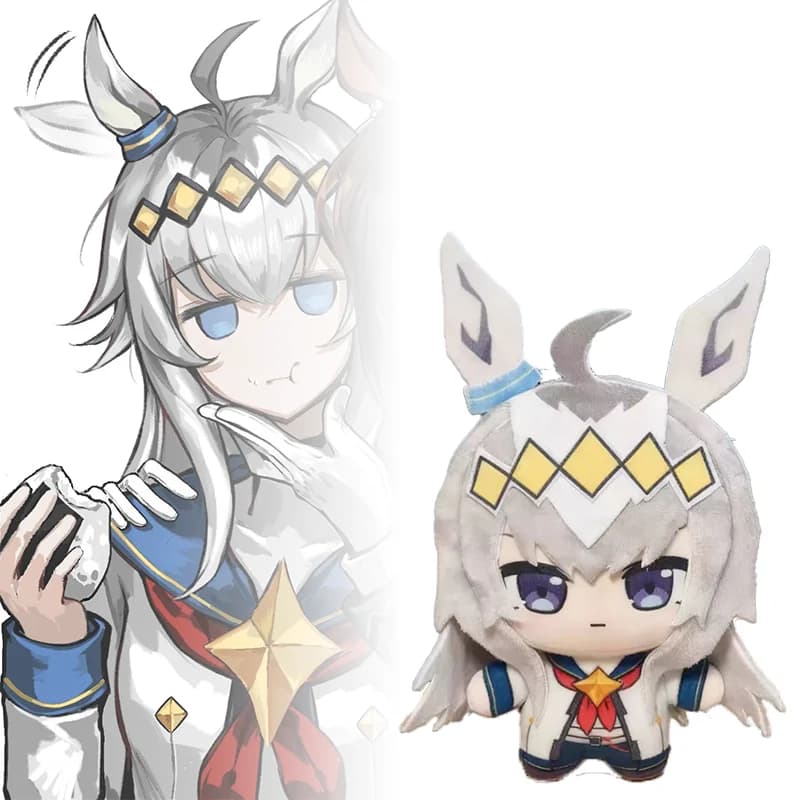 Peluche Kawaii Uma Musume da 10CM, Personaggio Anime e Videogiochi, Portachiavi, Bambola da Collezione per Bambini, Regalo