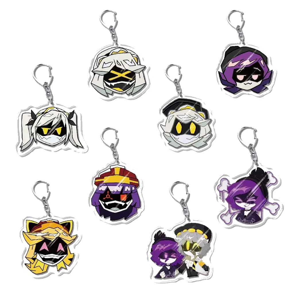 Inorganic Killer Anime Peripherals Uzi Doorman Figure Acrylic Pendant Big Head Expression Cute N Figure Acrylic Keychains Toys