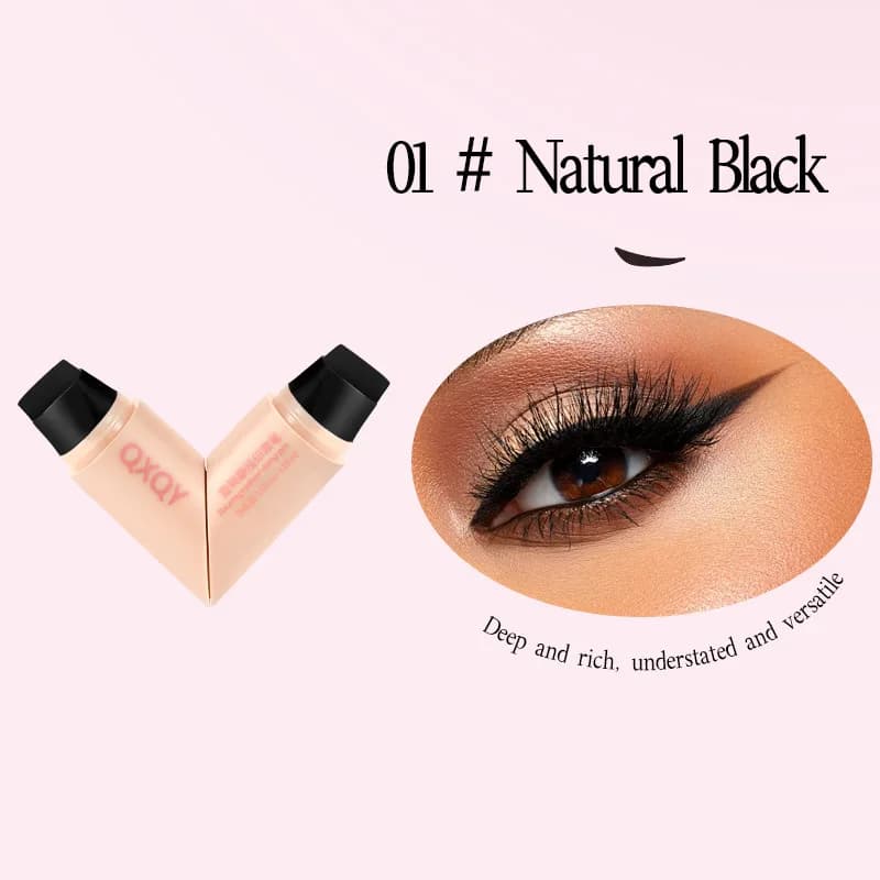 QXQY Easy Stamp Wing Eyeliner Pen - Doppio attacco (stamp + matita), Impermeabile, Asciugatura rapida, All Day Wear, Applicazione anti-mortizzante, Mus