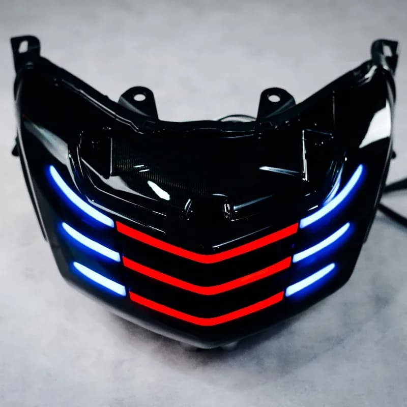Fanale posteriore a LED per moto Lampada di arresto personalizzata Tipo al neon per Nmax 155 125 2018 Fabbrica all'ingrosso