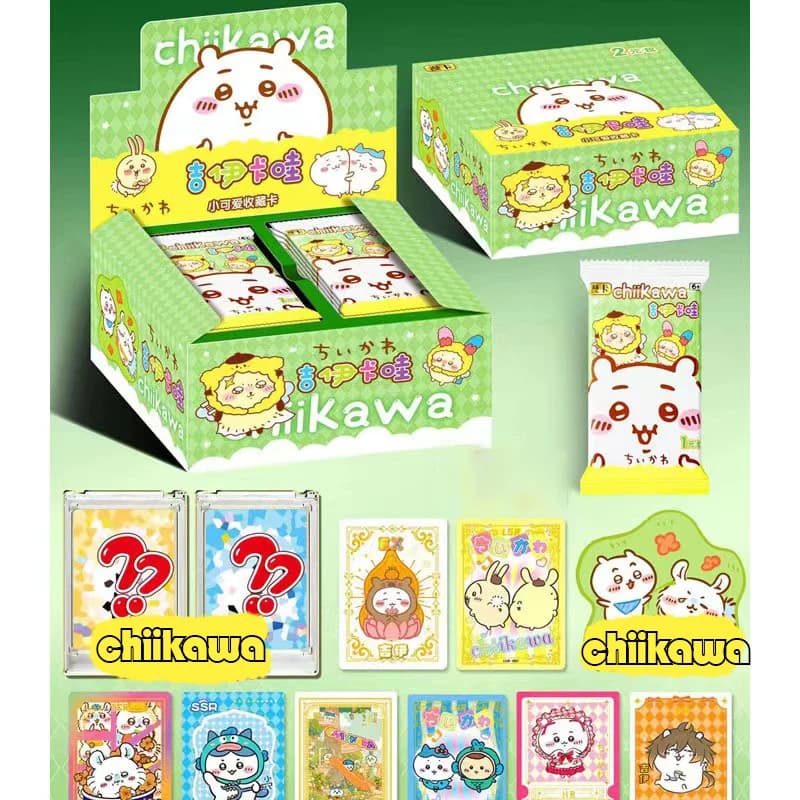 Nuova collezione di carte comiche Chiikawa Little Cute Hachiware USAGI Regalo di carte periferiche di animazione della seconda creazione