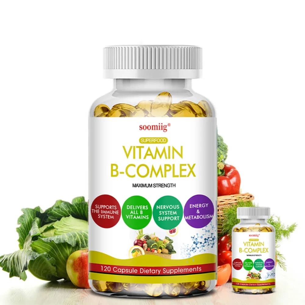 Vitamin B Capsule Anti-oxidation Skin Repair Liver Health & Energy Care VB Complex Vitamins Daily Supplement