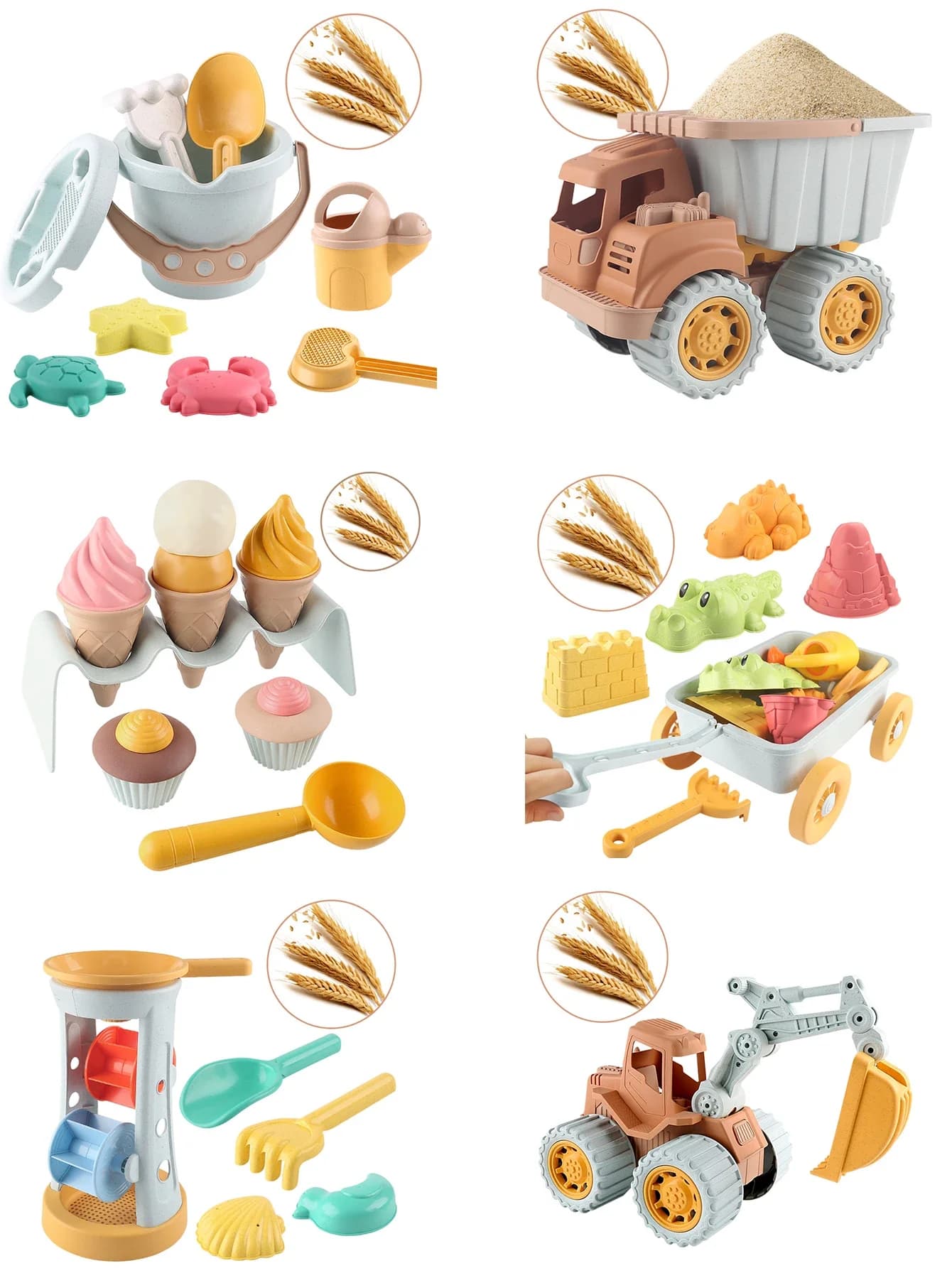 Bambini bulldozer paglia spiaggia giocattolo ingegneria auto escavatore paglia di grano strumento di dragaggio splash pala da spiaggia