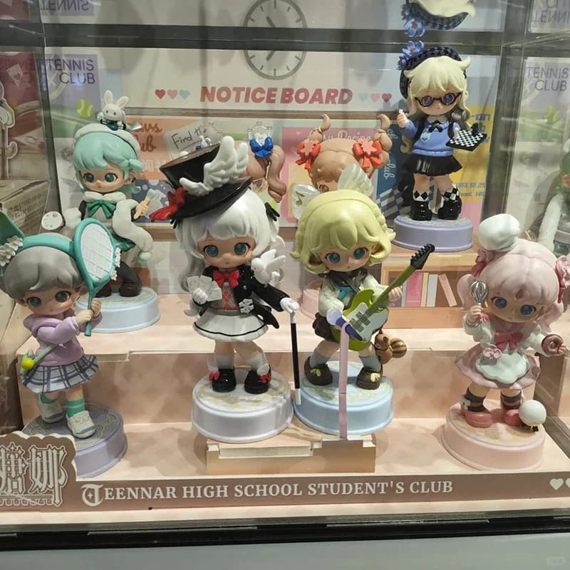 Simontoys Teennar Club Recruit New Series blind Box Toys Cute Action Anime Figure Kawaii Mystery Box Model Designer Doll
