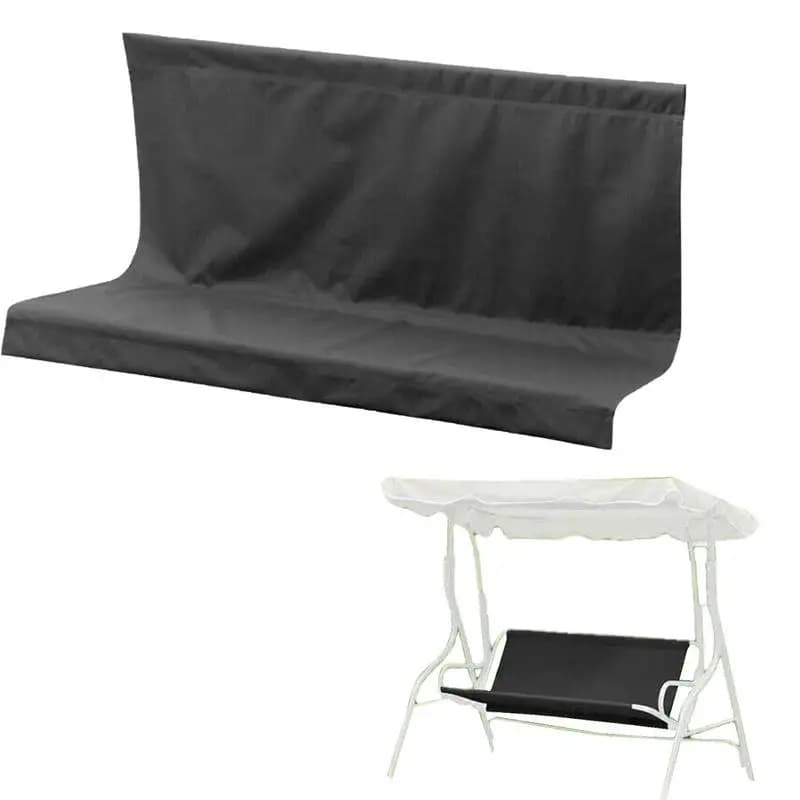 Waterproof swing cover for outdoor patio swing chair, spare fabric swing cushion for sling chair for black porch bench