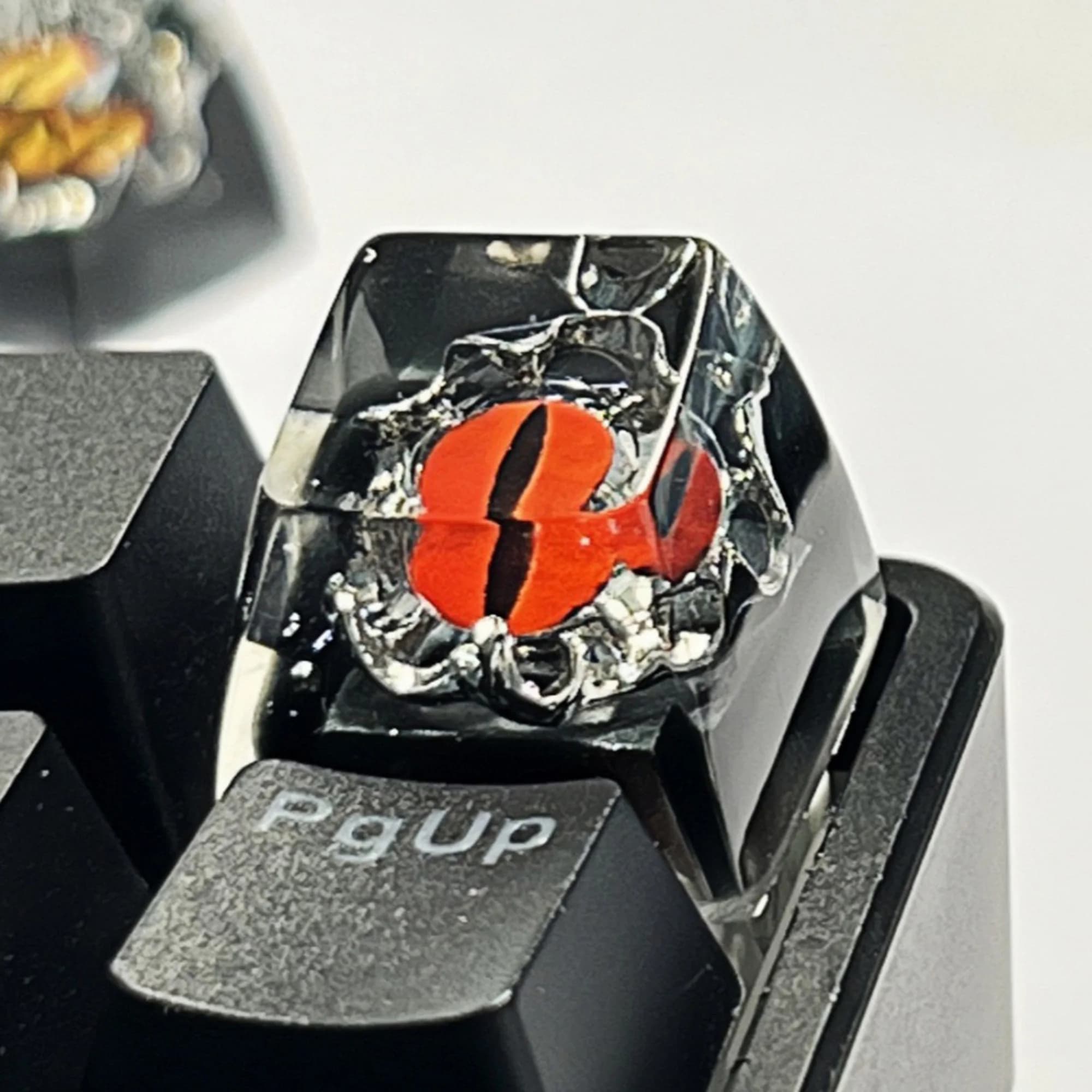 Cool Evil Eye Keycaps Colored 3D Resin SA Profile Punk 1u R4 Novel Key Caps for MX Mechanical Keyboards