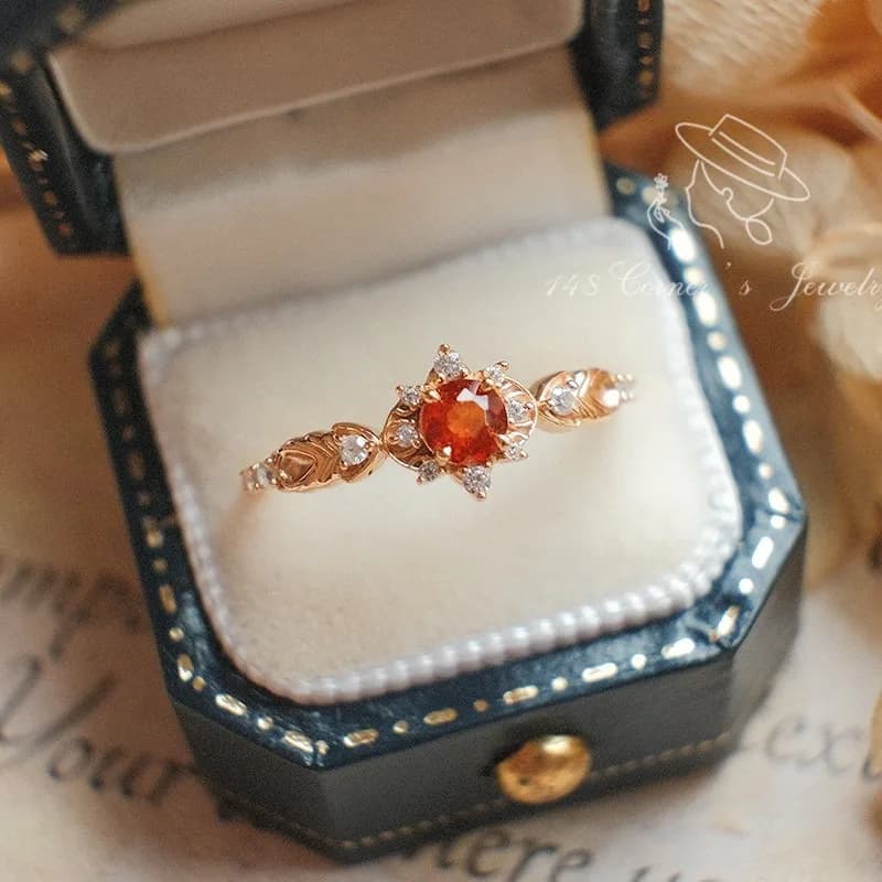 Zhenyuan 2025 Nuovo zircone rosso squisito lusso leggero versatile anello aperto regalo di gioielli per ragazze