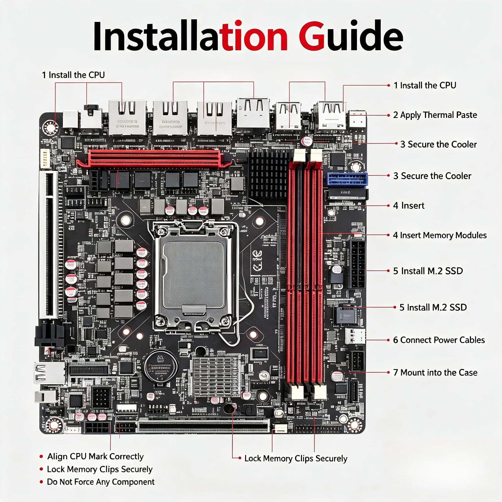 Q670 NAS Motherboard, Dual / Quad LAN, 8 SATA Hard Disk Ports, Remote Management Network Storage Mainboard