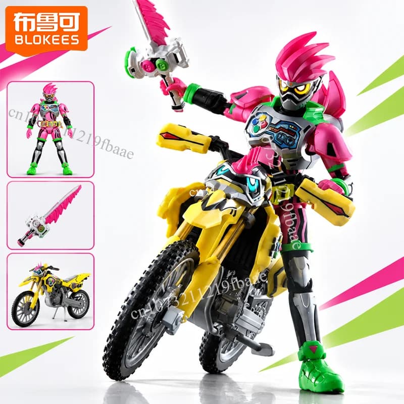 Genuine Blokees Kamen Rider Ex-Aid Action Gamer Level 2 Toys Kamen Rider Lazer Bike Gamer Level 2 Assembly Model Kit Gifts