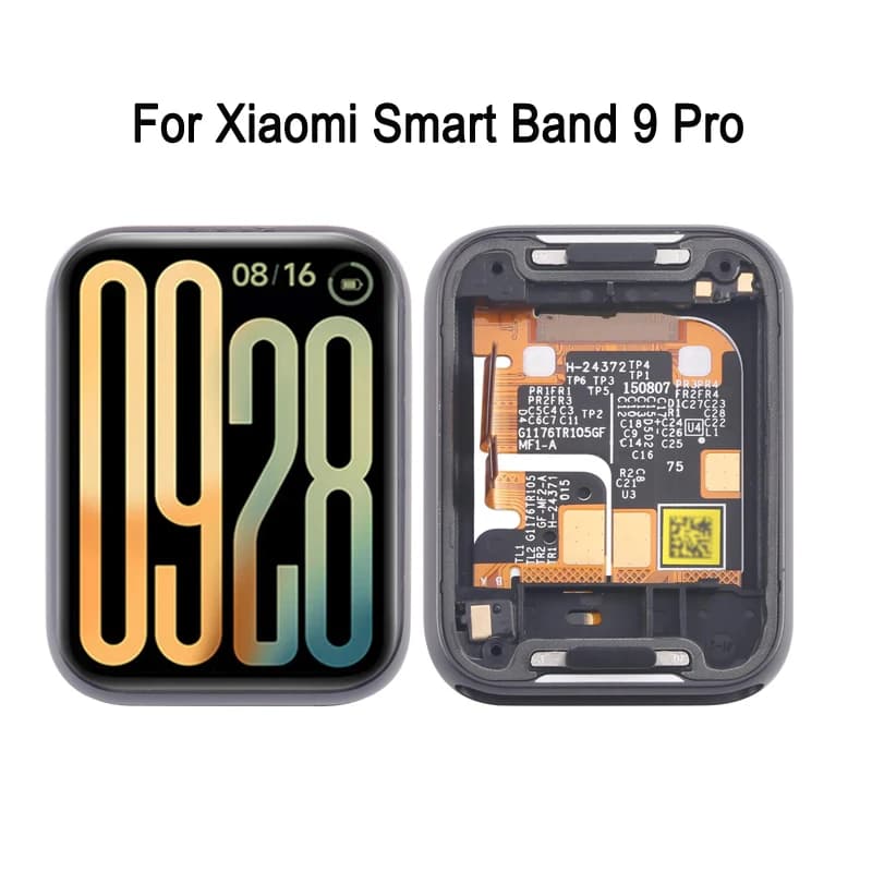 Display LCD AMOLED da 1.74 '' Touch Screen per Xiaomi Smart Band 9 Pro Smartwatch Display Digitizer con parte di ricambio del telaio