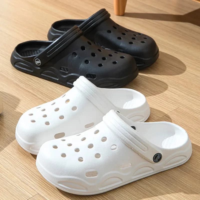 Sandali Estivi Antiscivolo con Punta Aperta e Suola Morbida per Uomo e Donna - Scarpe da Giardino Leggere con Tacco Spesso