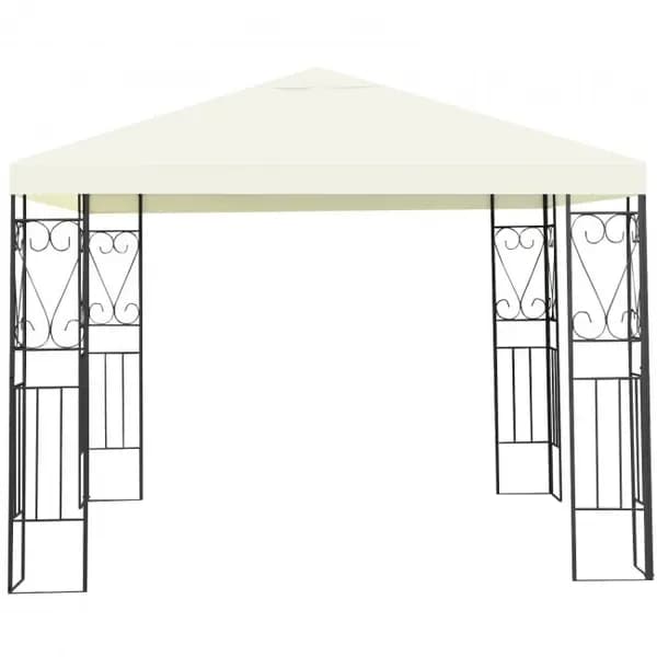 Outsunny Gazebo da Campeggio 3x3m, Tenda Impermeabile con Protezione UV per Patio, Giardino ed Eventi