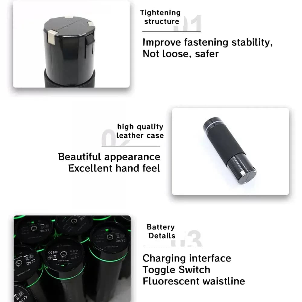 Batteria ricaricabile agli ioni di litio da 7,4 V-11,1 V-14,8 V-22,2 V-24 V 2500/4500/6800 mAh per fascia per pistola da massaggio sostitutiva