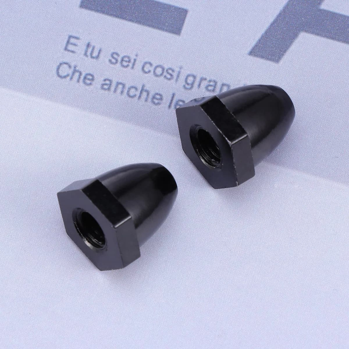 Set di 4 Coprimozzi in Lega CW Rossi e Neri per Motore Brushless Phantom 2 Vision 2212 920Kv, Drone Quadricottero RC